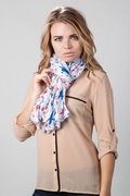 White Allover Star Scarf Photo (3)