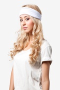 White Stretchy Headband Photo (2)