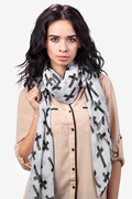 Cross White Scarf Photo (2)