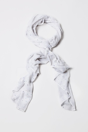 Marilyn Sparkle White Scarf