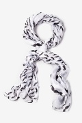 Mustache White Scarf Photo (0)