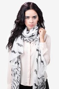 Mustache White Scarf Photo (2)