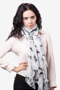 Mustache White Scarf Photo (4)