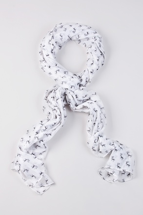 White Reindeer Scarf