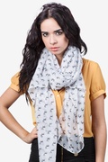 White Reindeer Scarf Photo (0)