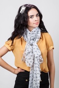 White Reindeer Scarf Photo (3)