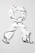 White Velvet Camels Scarf Photo (2)