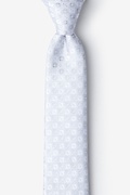 Boracay White Skinny Tie Photo (0)