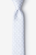 Boracay White Skinny Tie Photo (0)