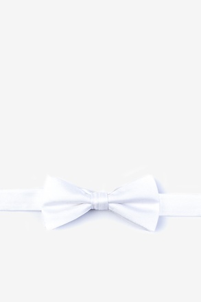 _White Bow Tie For Boys_