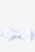 White Self-Tie Bow Tie Photo (0)