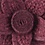 Wine Felt Aster Lapel Pin