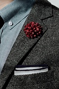 Chrysanthemum Wine Lapel Pin Photo (1)