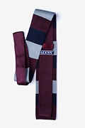 Belgian Color Block Wine Knit Tie Photo (1)