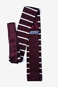 Briton Stripe Wine Knit Tie Photo (1)