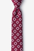 Capri Wine Skinny Tie Photo (0)