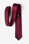 Clavering Wine Skinny Tie Photo (1)