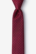 Clavering Wine Skinny Tie Photo (0)