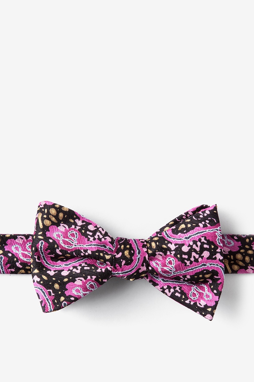 Wine Silk Ebola Self-Tie Bow Tie | Ties.com