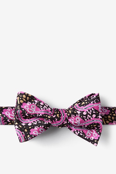 Wine Silk Ebola Self-Tie Bow Tie