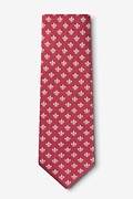 Fleur Crazy Wine Extra Long Tie Photo (1)