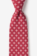 Fleur Crazy Wine Extra Long Tie Photo (0)