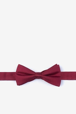 Wine Bow Tie For Boys