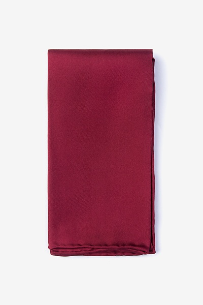 Wine Silk Wine Pocket Square