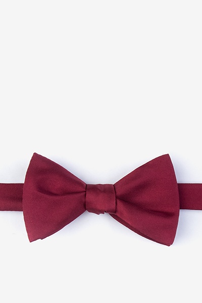Wine Silk Wine Self-Tie Bow Tie