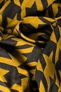 Yellow and Dark Gray Bristol Houndstooth Scarf Photo (1)