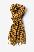 Yellow Berlin Houndstooth Scarf Photo (0)