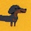 Dachshund | Weiner Dog Yellow Sock