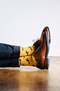 Dachshund | Weiner Dog Yellow Sock Photo (1)