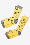 Ampersand Addict Yellow His & Hers Socks Photo (0)