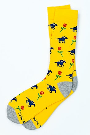 Victory Rose Yellow Medium-Large Sock