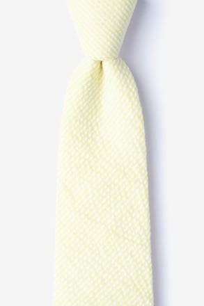 _Cheviot Yellow Extra Long Tie_
