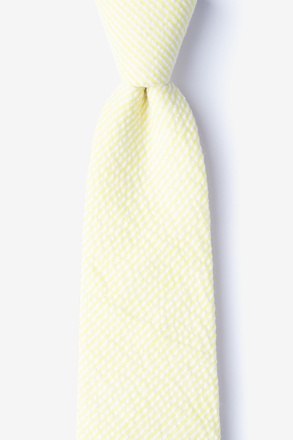 _Cheviot Yellow Extra Long Tie_