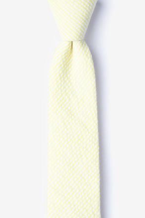 _Cheviot Yellow Skinny Tie_