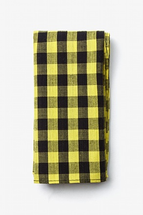 Pasco Yellow Pocket Square