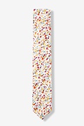 Prescott Floral Yellow Skinny Tie Photo (0)