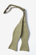 Yellow Andrew Plaid Self-Tie Bow Tie Photo (1)