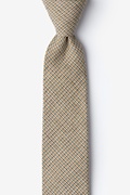 Yellow Andrew Plaid Skinny Tie Photo (0)