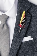 Feather Yellow Lapel Pin Photo (1)