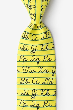 _Alphabet Yellow Tie_