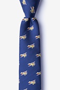 Biplanes Yellow Skinny Tie Photo (0)