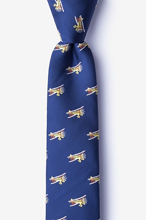 _Biplanes Yellow Skinny Tie_