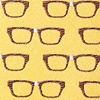 Yellow Microfiber Four Eyes Extra Long Tie