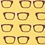 Yellow Microfiber Four Eyes Extra Long Tie