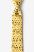 Four Eyes Yellow Skinny Tie Photo (0)