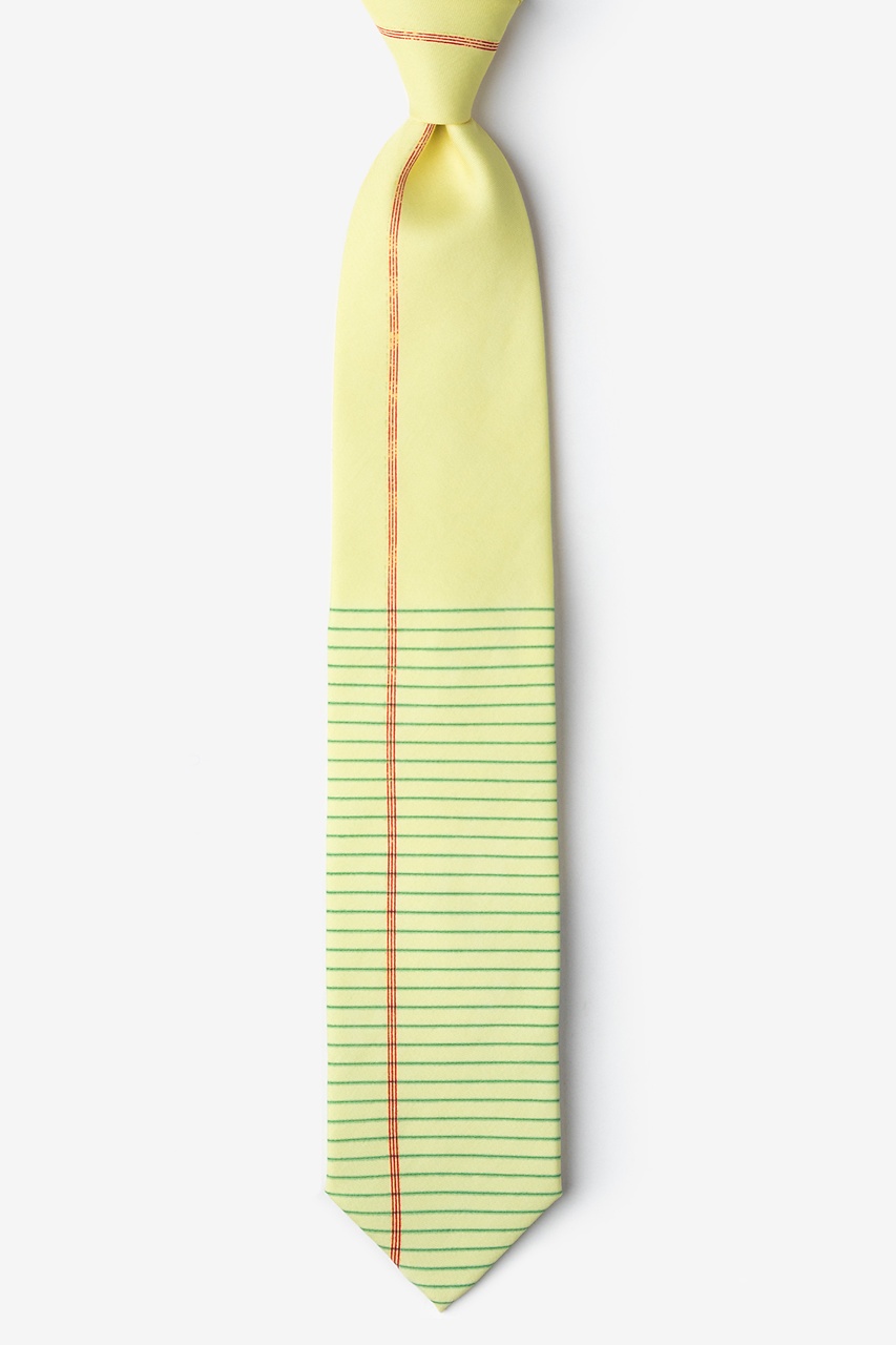 Legal Pad Yellow Tie Photo (0)